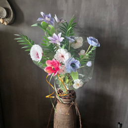 Boeket zijdebloemen