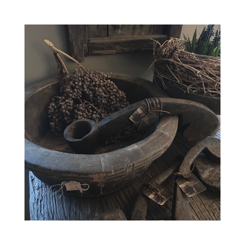 Oude houten lepel Oude houten lepel
