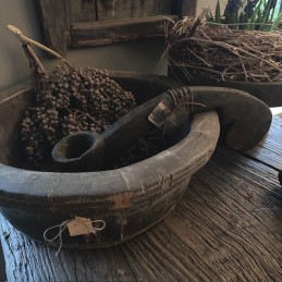 Oude houten lepel