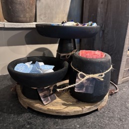 houten plateau op voet