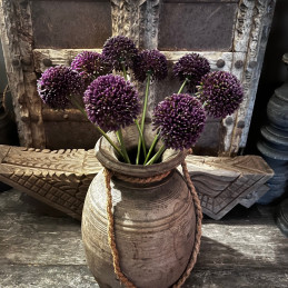 Allium kunstbloem paars