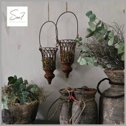 IJzeren decoratieve pot hang