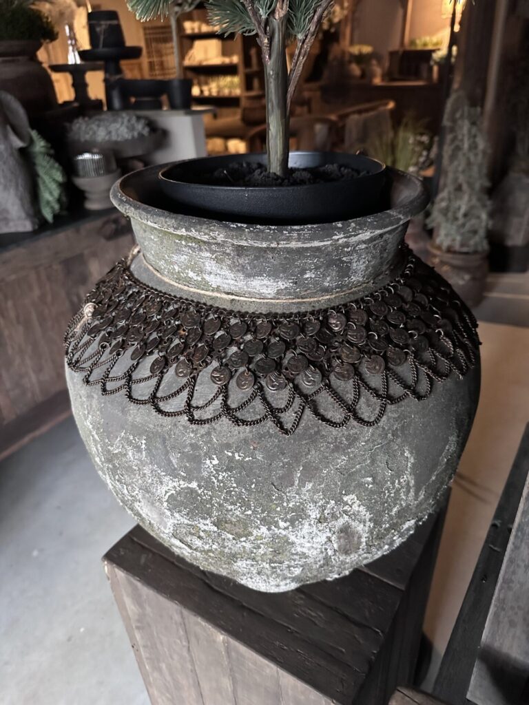 Metalen Kruikketting met 1 of 3 rijen munten