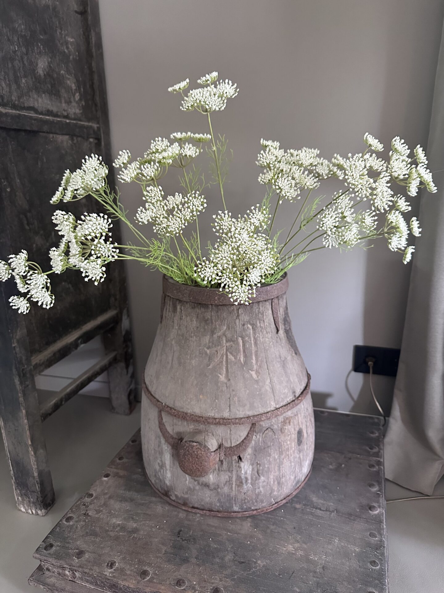 Prachtige Kunstbloem Queen Anne's Lace - Levensechte Zijden Veldbloem - Afbeelding 2