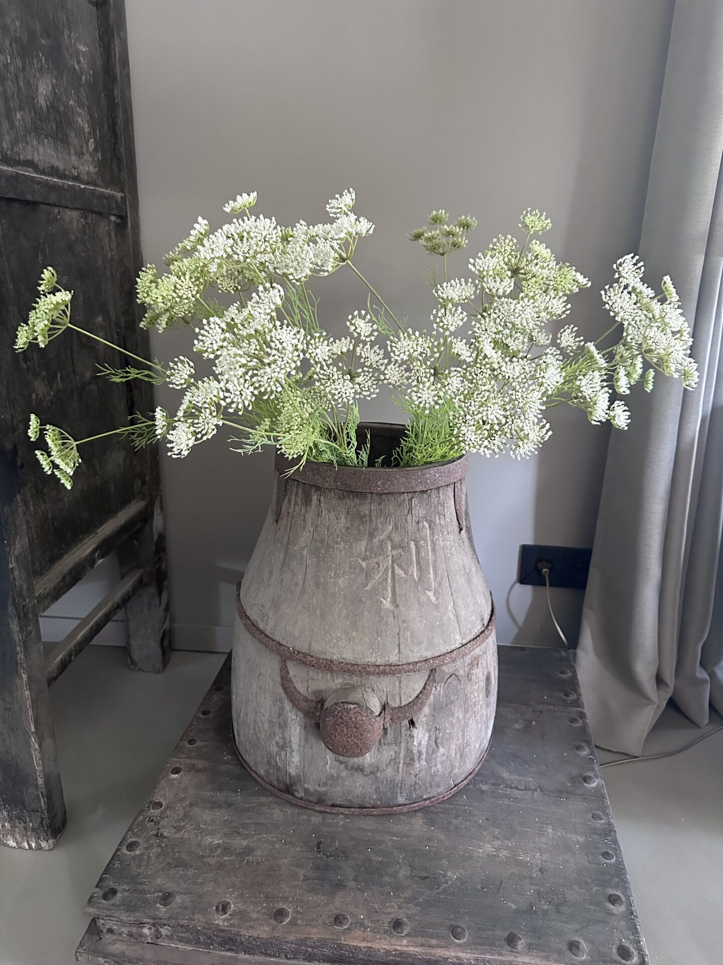 Prachtige Kunstbloem Queen Anne's Lace - Levensechte Zijden Veldbloem