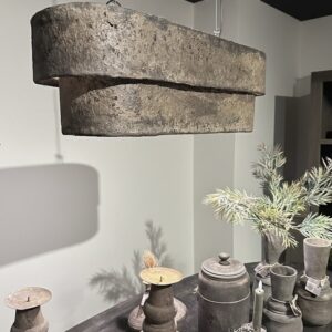 Ovale sobere leem lamp