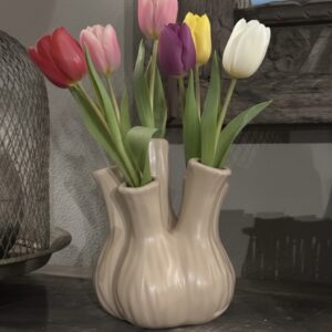 Tulpen vaas zand kleur