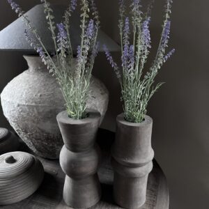 Houten Design Vaas – Rustieke Woonaccessoire ( 2 Varianten)