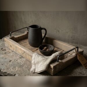Robuust Houten Dienblad "Dutch Mood" – Landelijk & Authentiek
