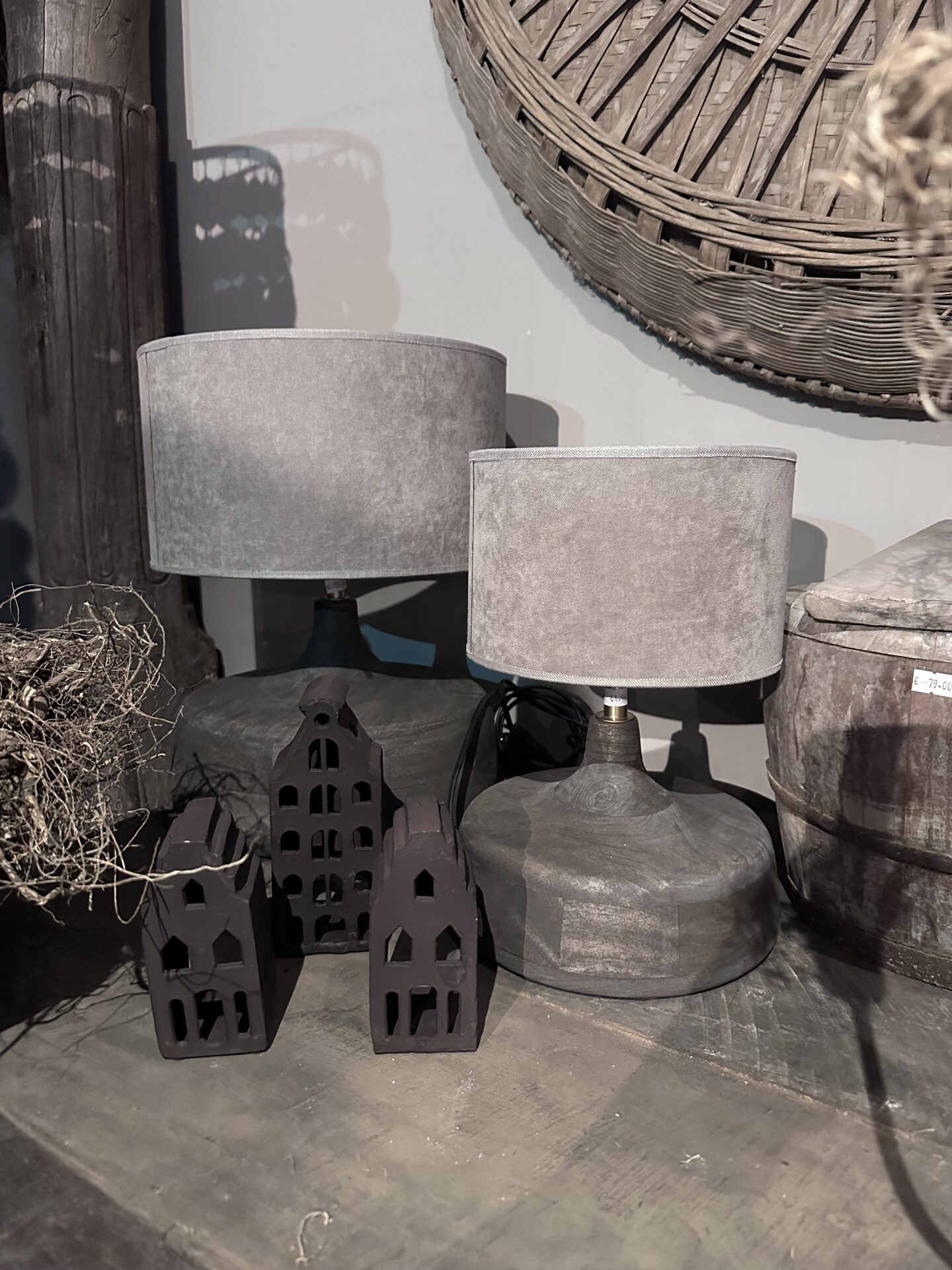 Robuuste Houten Lampenvoet – Sober & Stoer (2 Afmetingen)