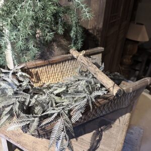 Antieke Chinese Graanschep | Unieke Oude Oogstmand (50 x 43 cm)