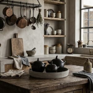 Bazar Bizar Handgemaakte Terracotta Voorraadpot met Deksel – Black