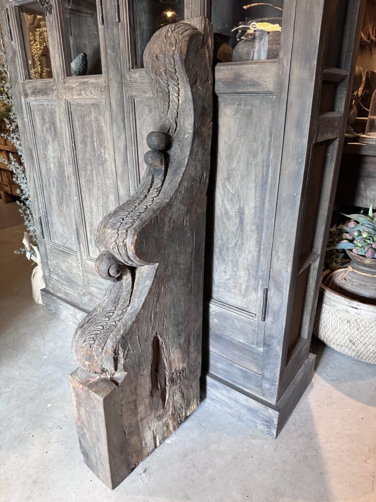 Oud houten ornament India